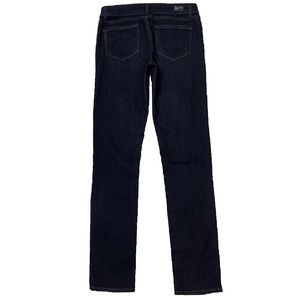 Paige Skyline 28X31.75 Skinny Straight Dark Stretch Blue Jeans